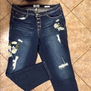 Black Daisy Jeans Size 15